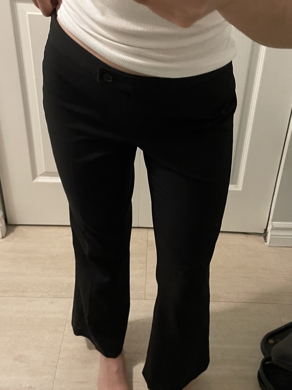 Vintage Smart Set Black Flare Dress Pants